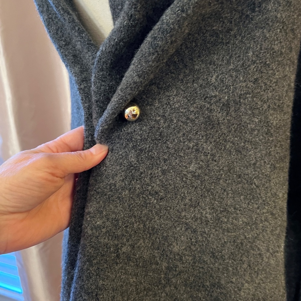 EUC ZARA Blogger Favorite Gray Knit Cardigan Sweater US Size SMALL - Picture 11 of 12